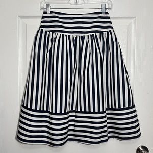NWT ANTHROPOLOGIE MAEVE Striped Navy and White Skirt | size XS
